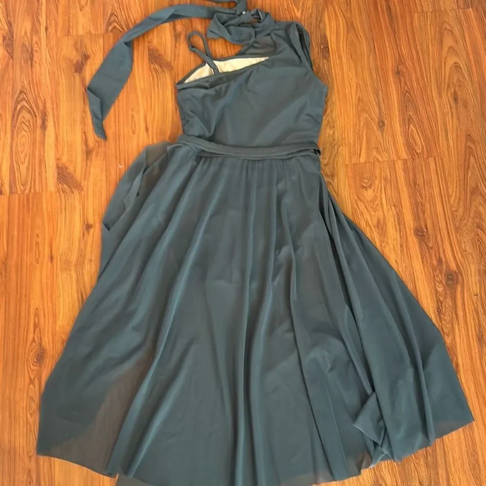Balera dance costume lyrical dress ballet sale blue girls L